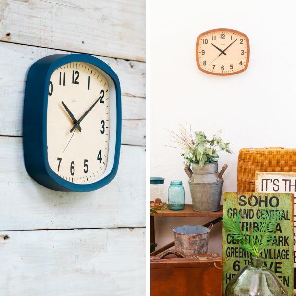 CHAMBRE R-SQUARE CLOCK シャンブル アールスクエアクロック ウォルナット | インテリア雑貨・掛け時計