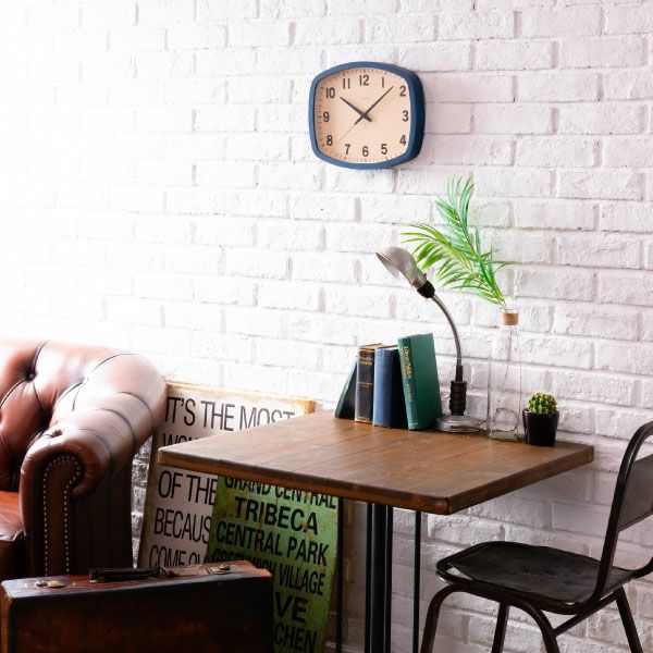 CHAMBRE R-SQUARE CLOCK シャンブル アールスクエアクロック ウォルナット | インテリア雑貨・掛け時計