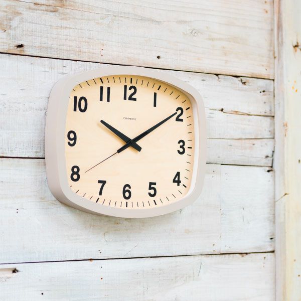 CHAMBRE R-SQUARE CLOCK シャンブル アールスクエアクロック ウォルナット | インテリア雑貨・掛け時計