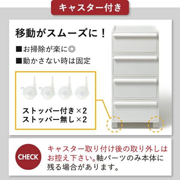 ライクイット クローゼットシステム 引出し S 4個セット | インテリア雑貨・収納ボックス