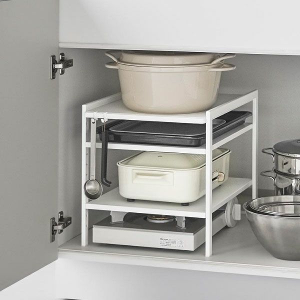 tower キッチン収納 3段構造 ブラック tower タワー 山崎実業 シリーズ キッチン用品 ワゴン