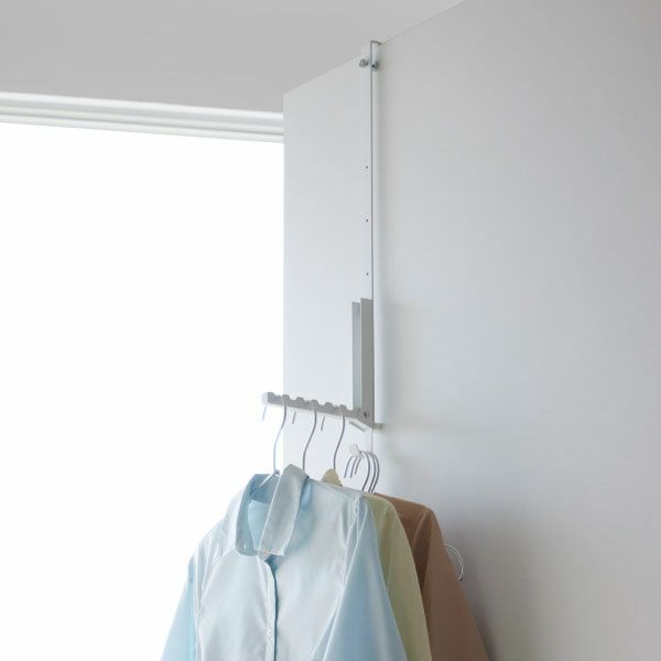 山崎実業 使わない時は折り畳める衣類スチーマー用ドアハンガー タワー tower | インテリア雑貨・タワーシリーズ