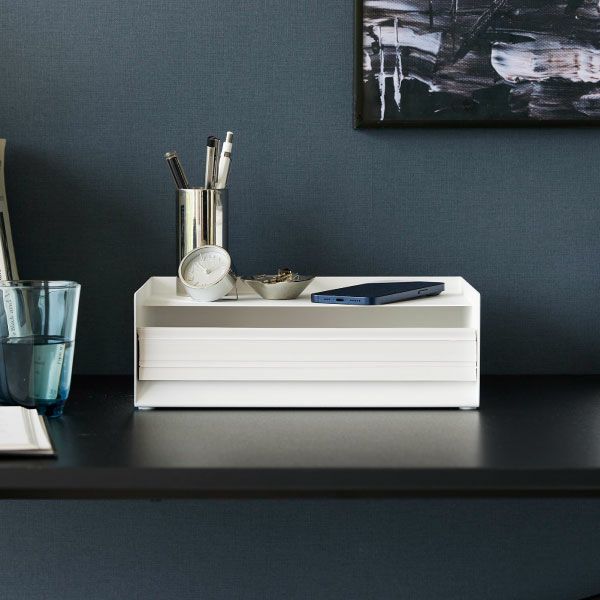 山崎実業 天板付きレタートレー タワー tower | インテリア雑貨・タワーシリーズ