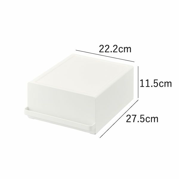 山崎実業 引き出し付きキッチン家電下ラック タワー tower ｜キッチン雑貨・タワーシリーズ