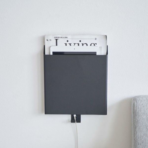 山崎実業 石こうボード壁対応プリント収納ホルダー タワー tower | 収納ボックス・タワーシリーズ