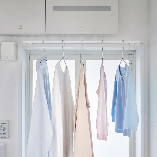山崎実業 室内物干しハンガー tower 奥行ワイド | インテリア雑貨・タワーシリーズ