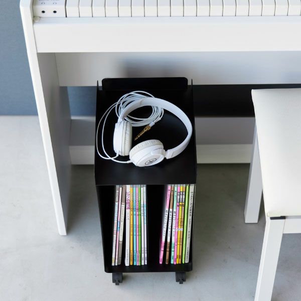 山崎実業 ピアノ下楽譜収納ワゴン タワー tower | インテリア雑貨・タワーシリーズ