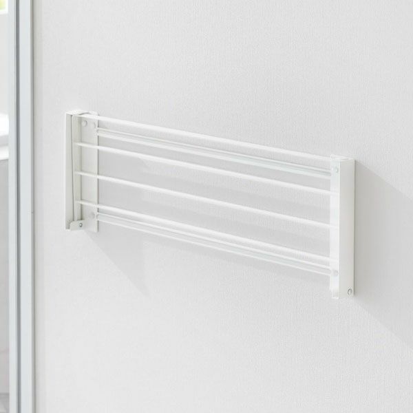 山崎実業 ウォール折り畳みバスタオルラック タワー 石こうボード壁対応 tower | バスグッズ・タワーシリーズ