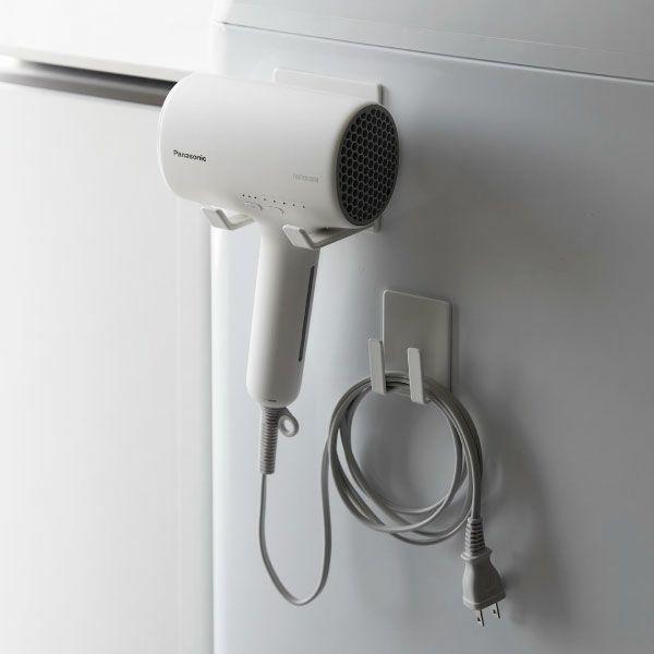 山崎実業 マグネットドライヤー＆コードホルダー タワー tower