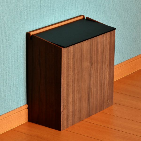 天然木のごみ箱【ウォールナット入荷】