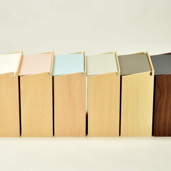 SLIM DUST ウォールナット 2個セット | インテリア雑貨・ゴミ箱