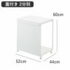 山崎実業 蓋付き目隠し分別ダストワゴン タワー 45L 2分別 tower | インテリア雑貨・タワーシリーズ・ゴミ箱