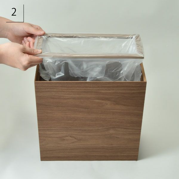 バスク ダストBOX スリム L角 8.5L 3個セット | インテリア雑貨・ゴミ箱