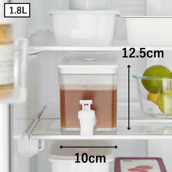山崎実業 冷蔵庫ドリンクサーバー タワー 1.8L tower | キッチン雑貨・タワーシリーズ