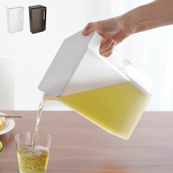 山崎実業 ハンドル付きスリム冷水筒 タワー 2L tower | キッチン雑貨・タワーシリーズ