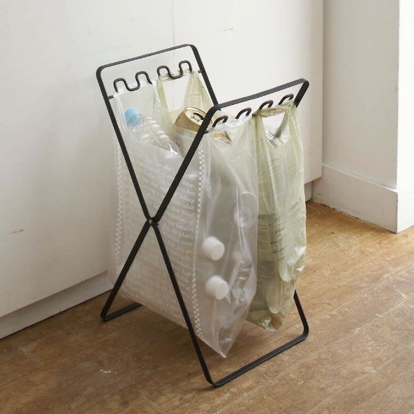 山崎実業 レジ袋スタンド タワー 2個セット tower | インテリア雑貨・タワーシリーズ・ゴミ箱