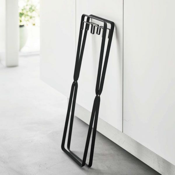 山崎実業 レジ袋2連&30Lゴミ袋スタンド タワー tower 2個セット | ゴミ箱・インテリア雑貨