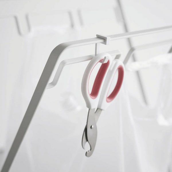 山崎実業 レジ袋3連&45Lゴミ袋スタンド タワー tower 2個セット | インテリア雑貨・ゴミ箱