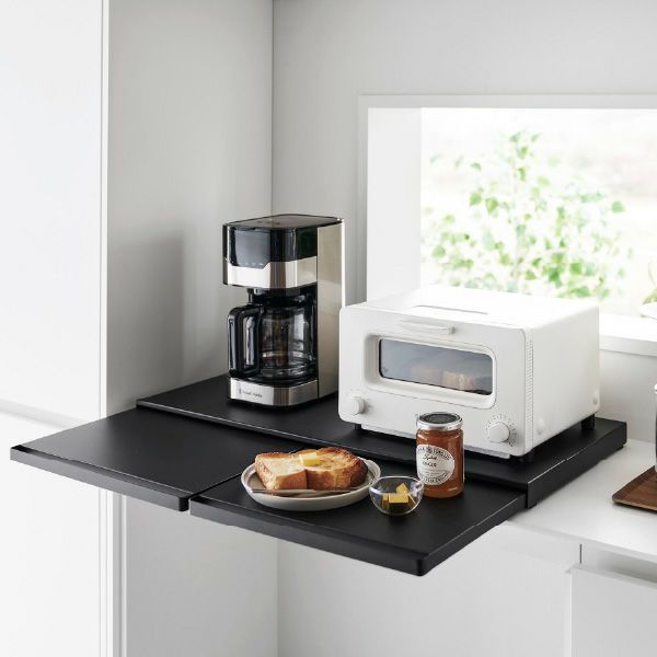 山崎実業 キッチン家電下スライドテーブル タワー W80 tower | キッチン雑貨・タワーシリーズ