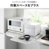 山崎実業 ツーウェイキッチン家電下引き出し＆スライドテーブル タワー W80 tower | キッチン雑貨・タワーシリーズ