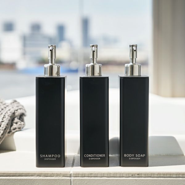 山崎実業 ツーウェイディスペンサー スクエア タワー スリム 2個セット tower | バスグッズ・タワーシリーズ