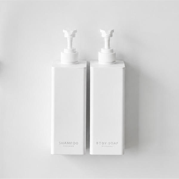 山崎実業 たっぷり洗剤が出るマグネットディスペンサー tower | バスグッズ・タワーシリーズ