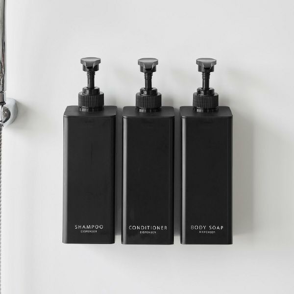 山崎実業 たっぷり洗剤が出るマグネットディスペンサー タワー 3点セット tower | バスグッズ・タワーシリーズ