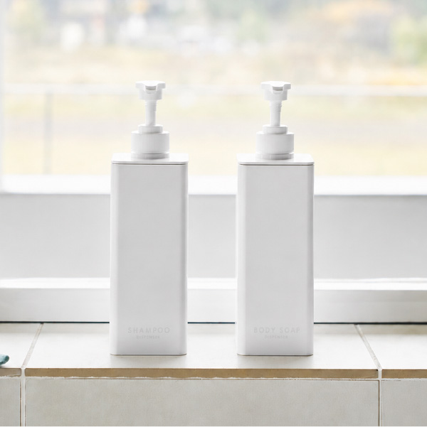 山崎実業 たっぷり洗剤が出るディスペンサー タワー 3点セット tower | バスグッズ・タワーシリーズ