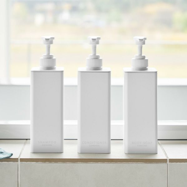 山崎実業 たっぷり洗剤が出るディスペンサー タワー 3点セット tower | バスグッズ・タワーシリーズ