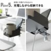 山崎実業 テーブル横スマートフォン＆コップホルダー タワー tower | インテリア雑貨・タワーシリーズ