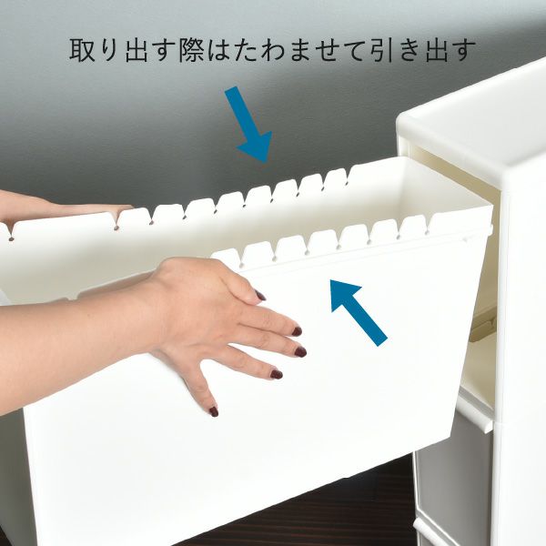 like it ライクイット 分別引き出しステーション スリム3段キャスター付き | インテリア雑貨・ゴミ箱