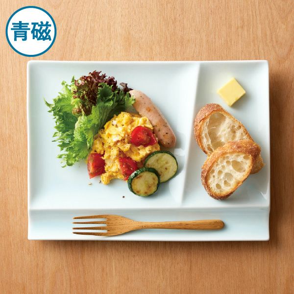 miyama イゾラ パレットプレート L 白磁 | キッチン雑貨・食器