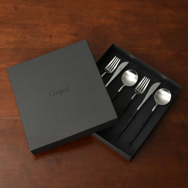 Cutipol クチポール GOA ブラック ディナー6本セット| キッチン雑貨・食器