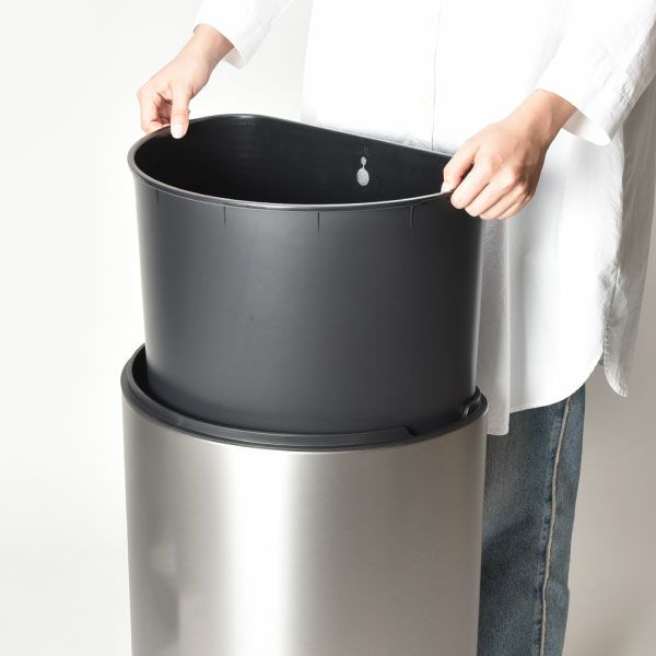 EKO 自動開閉ゴミ箱　ミラージュ　セミラウンド センサービン　45L 電池式 自動開閉ゴミ箱 センサー付き ミラージュセミラウンドセンサー