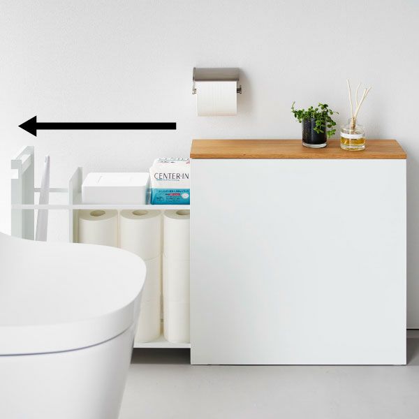山崎実業 隠せるトイレ引き出し収納 タワー tower | トイレ雑貨・タワーシリーズ