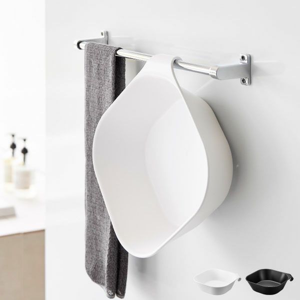 山崎実業 マグネット＆引っ掛け湯おけ タワー L tower | バスグッズ・タワーシリーズ