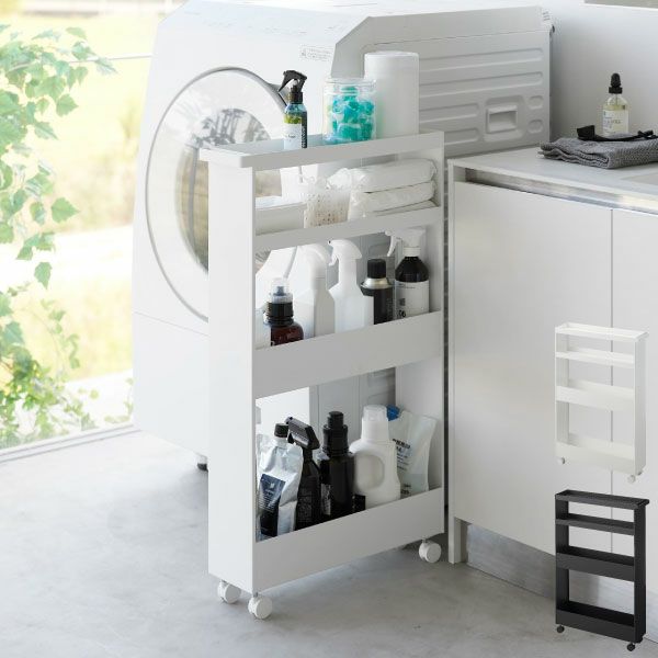 山崎実業 キャスター付きスリムワゴン タワー 4段 tower | キッチン雑貨・タワーシリーズ