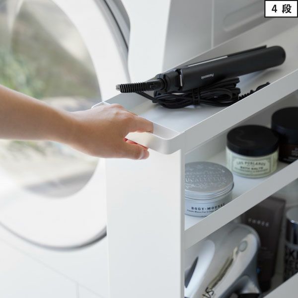 山崎実業 キャスター付きスリムワゴン タワー 4段 tower | キッチン雑貨・タワーシリーズ