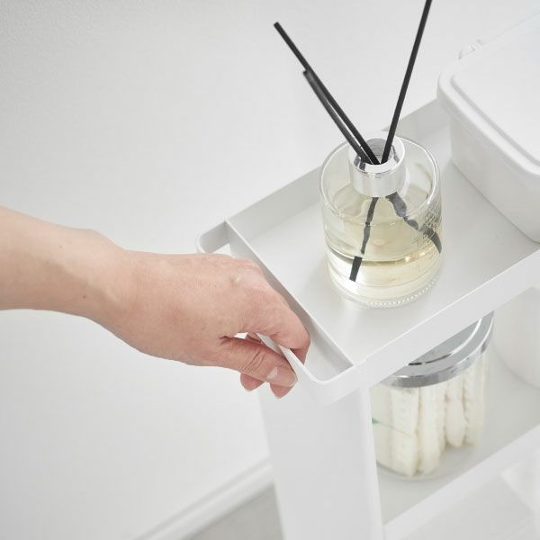 山崎実業 キャスター付きトイレスリムワゴン タワー 3段 tower | トイレ雑貨・タワーシリーズ