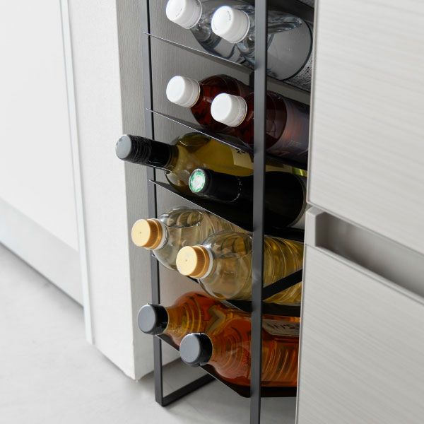 山崎実業 天板付きボトルストッカー タワー 8段 tower | キッチン雑貨・タワーシリーズ