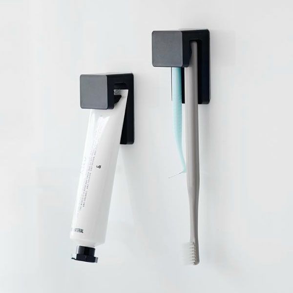 山崎実業 フィルムフック差し込み式歯ブラシ＆チューブホルダー タワー W4 2個組 tower | バスグッズ・タワーシリーズ