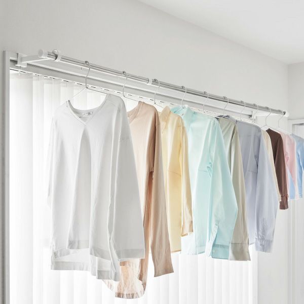 山崎実業 鴨居室内物干しポールホルダー タワー 奥行ワイド tower | バスグッズ・タワーシリーズ