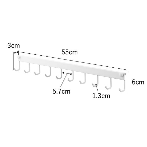 山崎実業 レンジフードフック タワー 10連 tower｜キッチン雑貨・タワーシリーズ