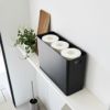 山崎実業 蓋付きトイレ用品収納 リン RIN | インテリア雑貨・リンシリーズ