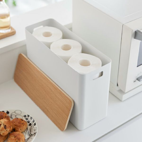 山崎実業 蓋付きトイレ用品収納 リン RIN | インテリア雑貨・リンシリーズ