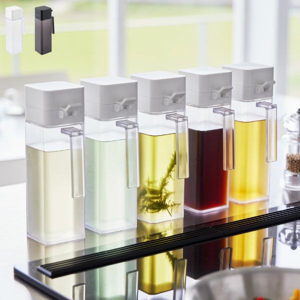 山崎実業 蓋付き調味料ボトル タワー tower