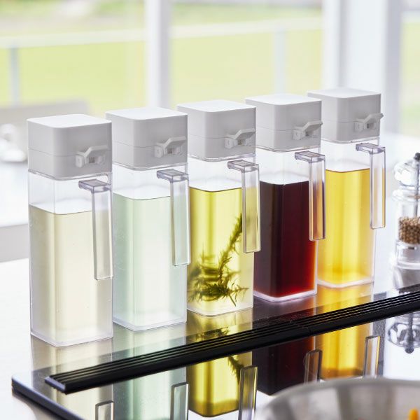 山崎実業 蓋付き調味料ボトル タワー tower