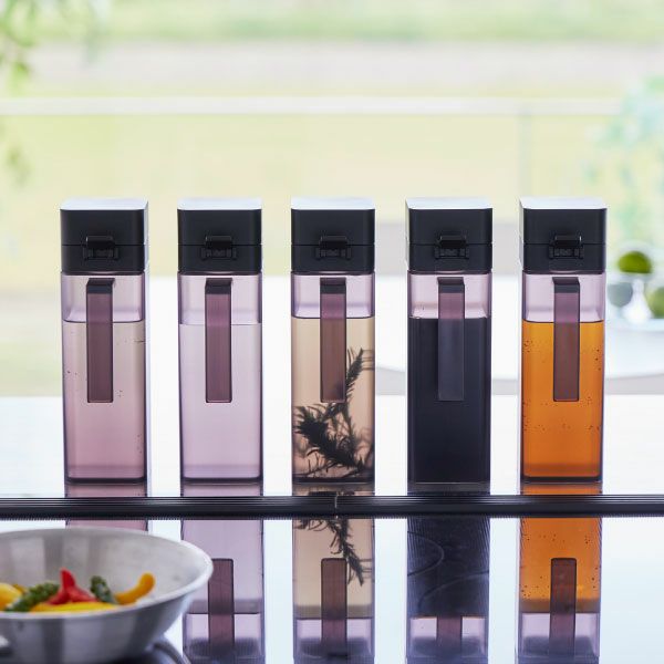 山崎実業 蓋付き調味料ボトル tower