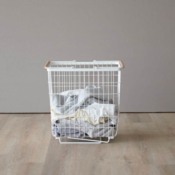 山崎実業 折り畳み脚付きランドリーバスケット tosca | インテリア雑貨・トスカシリーズ