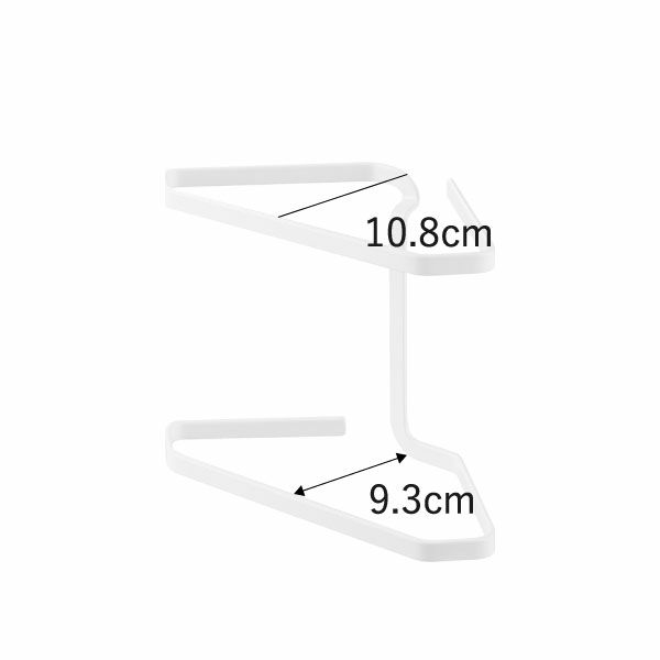 山崎実業 水切りネットが付けられる三角コーナー タワー tower | キッチン雑貨・タワーシリーズ